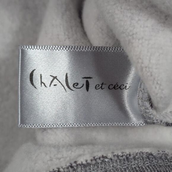 Chalet Et Cici Women’s L Gray Long Tunic Top Asymmetrical Pocket Art Wear Shirt - Picture 9 of 11